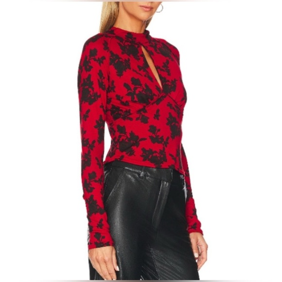 Free People Dinner Party Top Vintage Combo Large Retro Chic Soft Sexy Siren Work - Picture 4 of 13